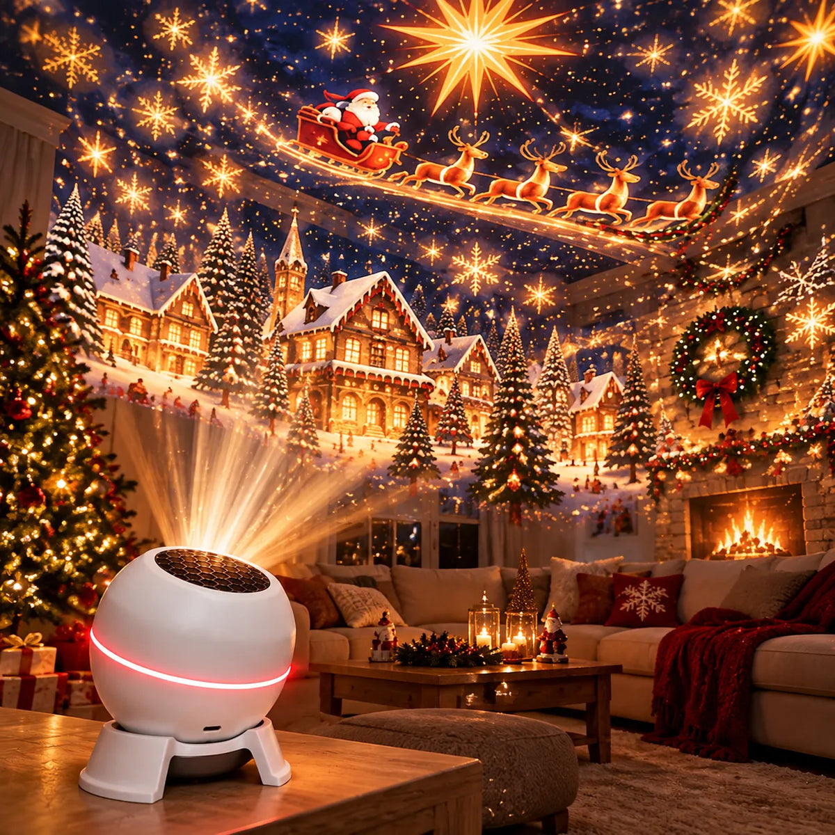 Sooplix 🔥 Turn Any Room Into a Christmas Wonderland – Holiday Projection Night Light