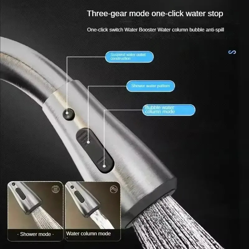 Stainless Steel Pull-Out Faucet