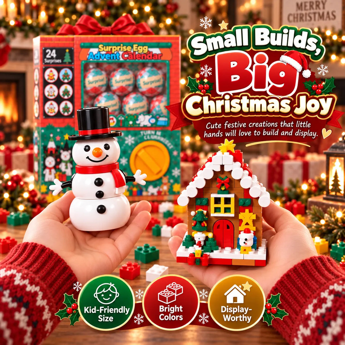 Centralshelf🎄🎅 2026 Christmas Capsule Building Blocks, Surprise Mini Building Set 🎁