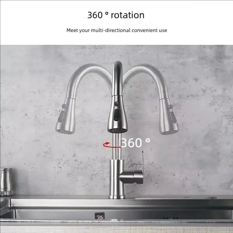 Stainless Steel Pull-Out Faucet