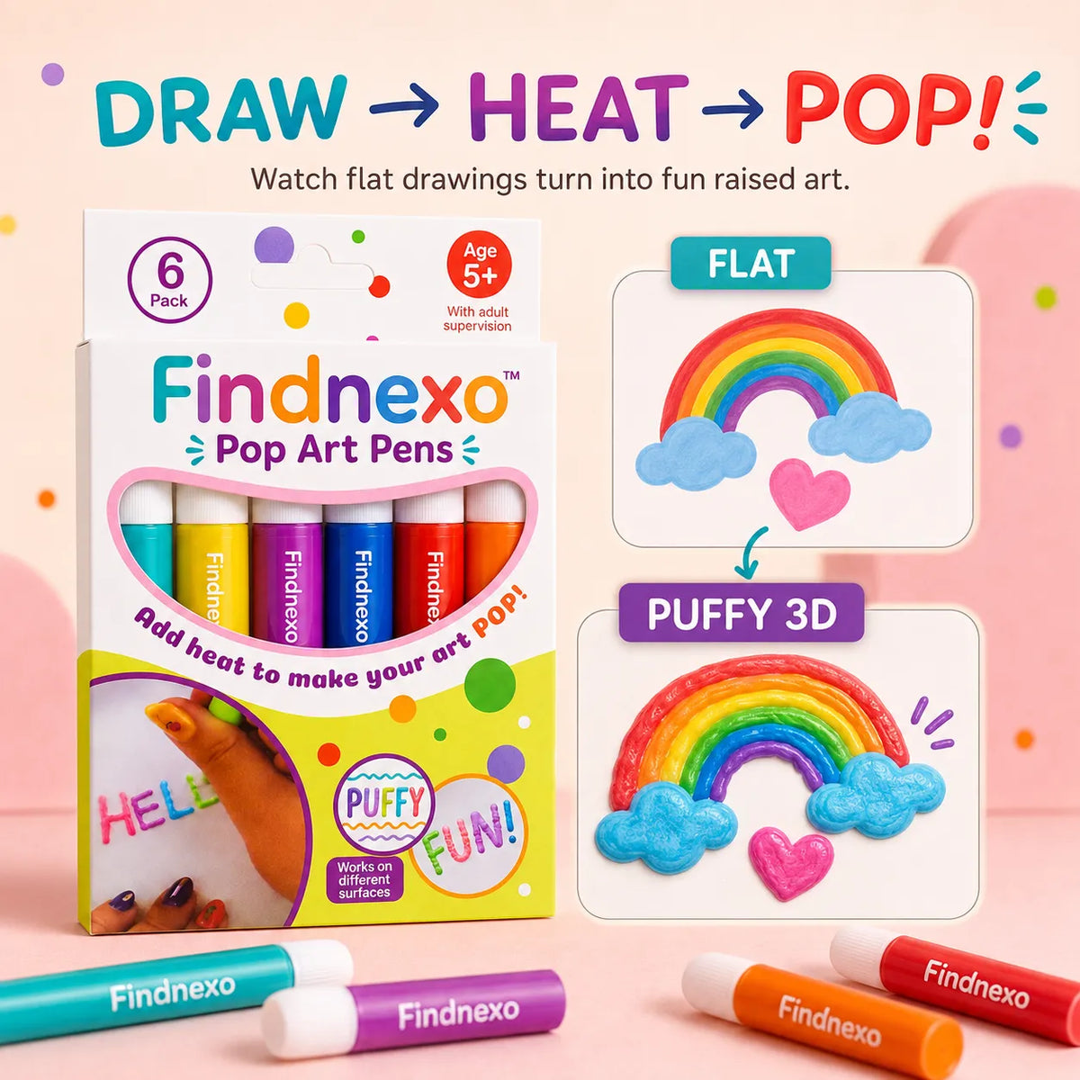 Metatoolskit 3D Relief Art Pen – Turn Flat Drawings Into Touchable 3D Art