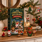 Metatoolskit🎄 24-Day Mini Christmas Ornament Advent Calendar | 24 unique festive buildable designs with hanging loops—perfect for decorating Christmas trees, wreaths, and holiday displays 🧱