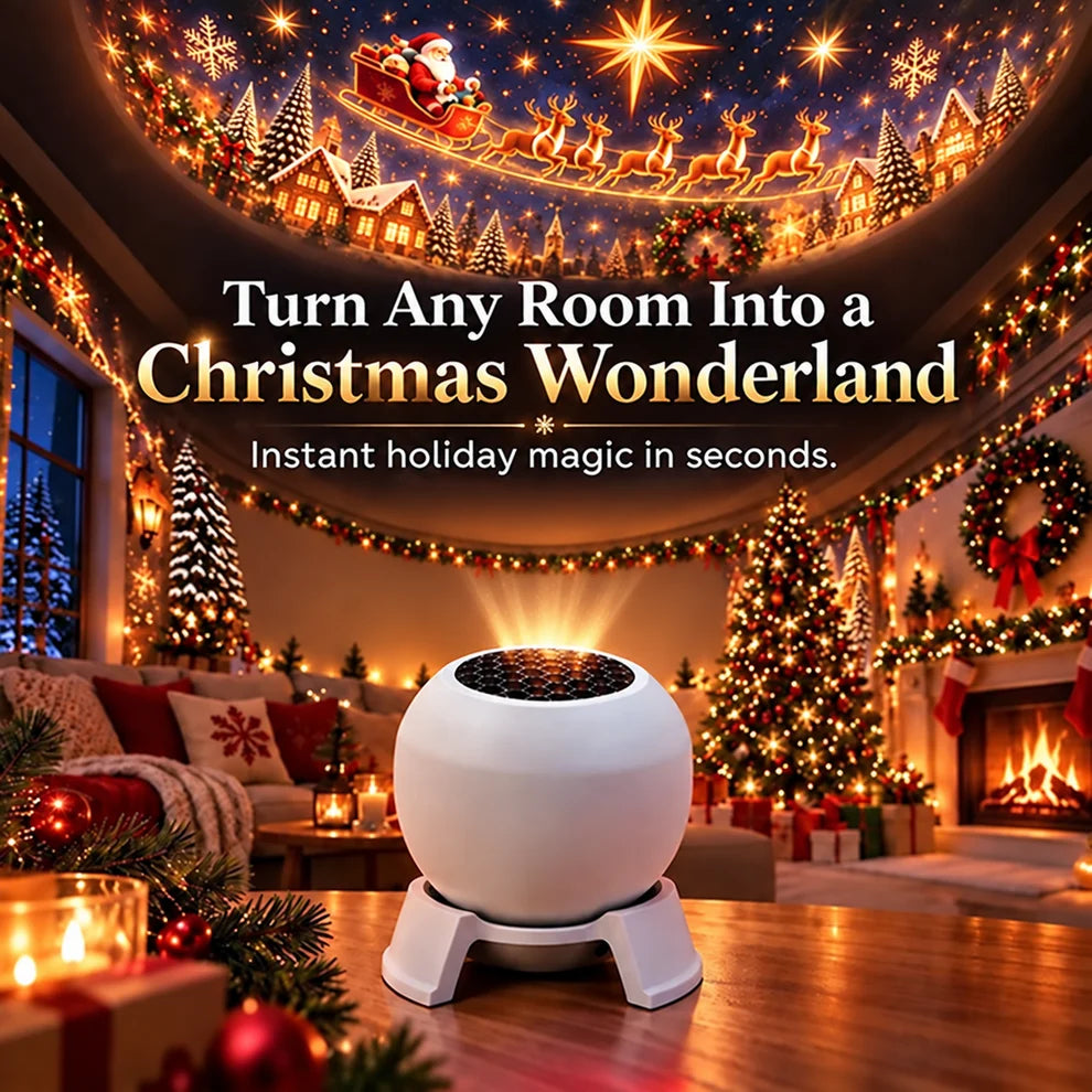 Marssirace 🎅 Turn Any Room Into a Christmas Wonderland – Holiday Projection Night Light