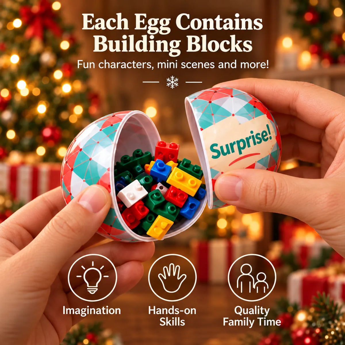Centralshelf🎄🎅 2026 Christmas Capsule Building Blocks, Surprise Mini Building Set 🎁