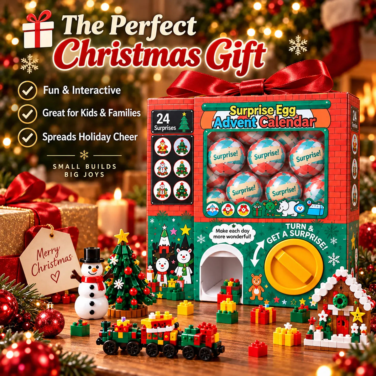 Centralshelf🎄🎅 2026 Christmas Capsule Building Blocks, Surprise Mini Building Set 🎁